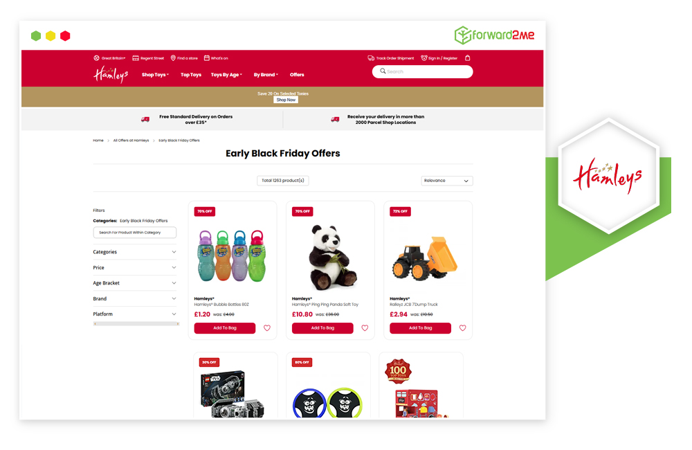 Hamleys Black Friday 2025